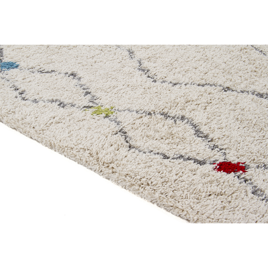 Tapis rectangulaire à motifs losanges 60 x 120 cm LIO