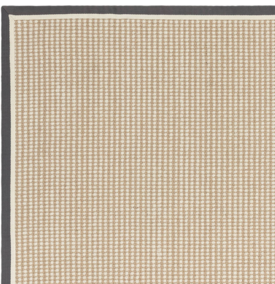 Tapis de salon moderne laine et jute ROKA