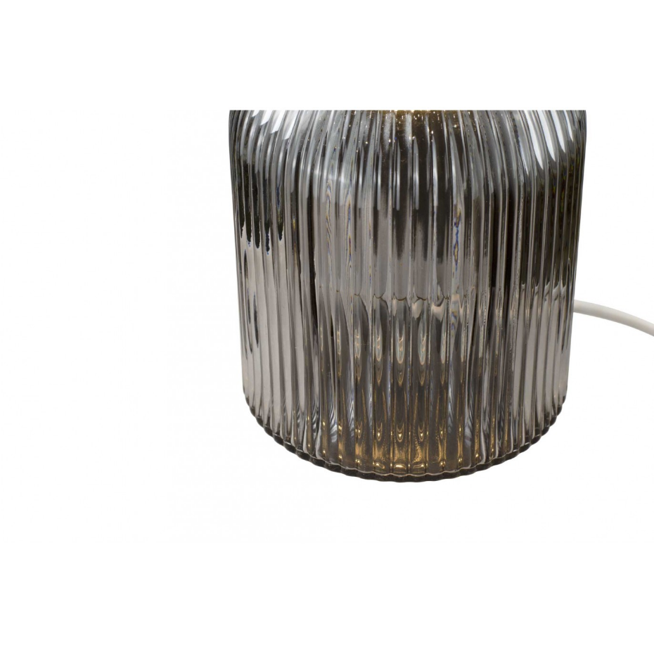 Lampe à poser en verre strié, CHARMY