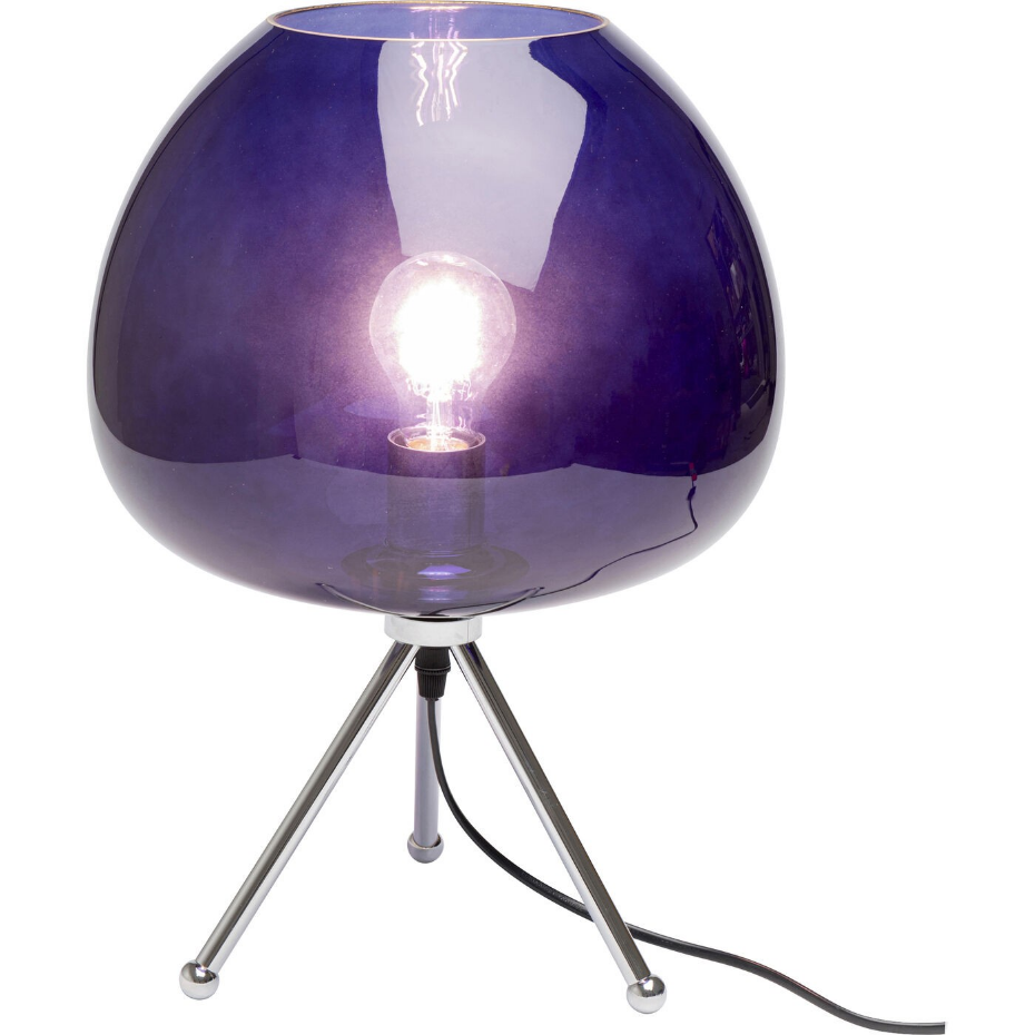 Lampe en verre et acier, SPHERE