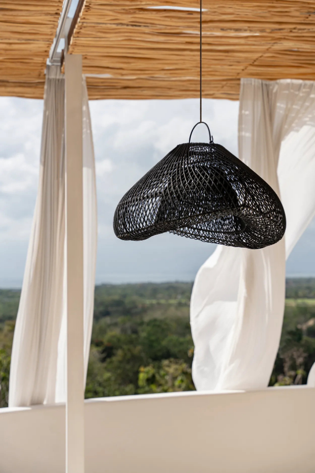 Suspension en rotin CLOUD