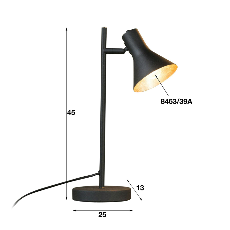 Lampe de bureau contemporaine en métal MELBOURNE
