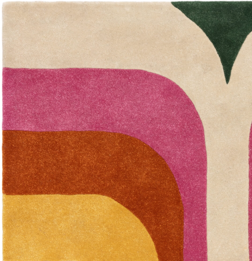 Tapis salon et chambre moderne style rétro TIPPY