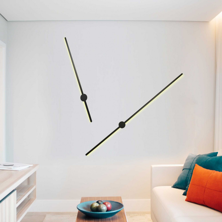 Applique murale en aluminium et PVC, STANDBACK