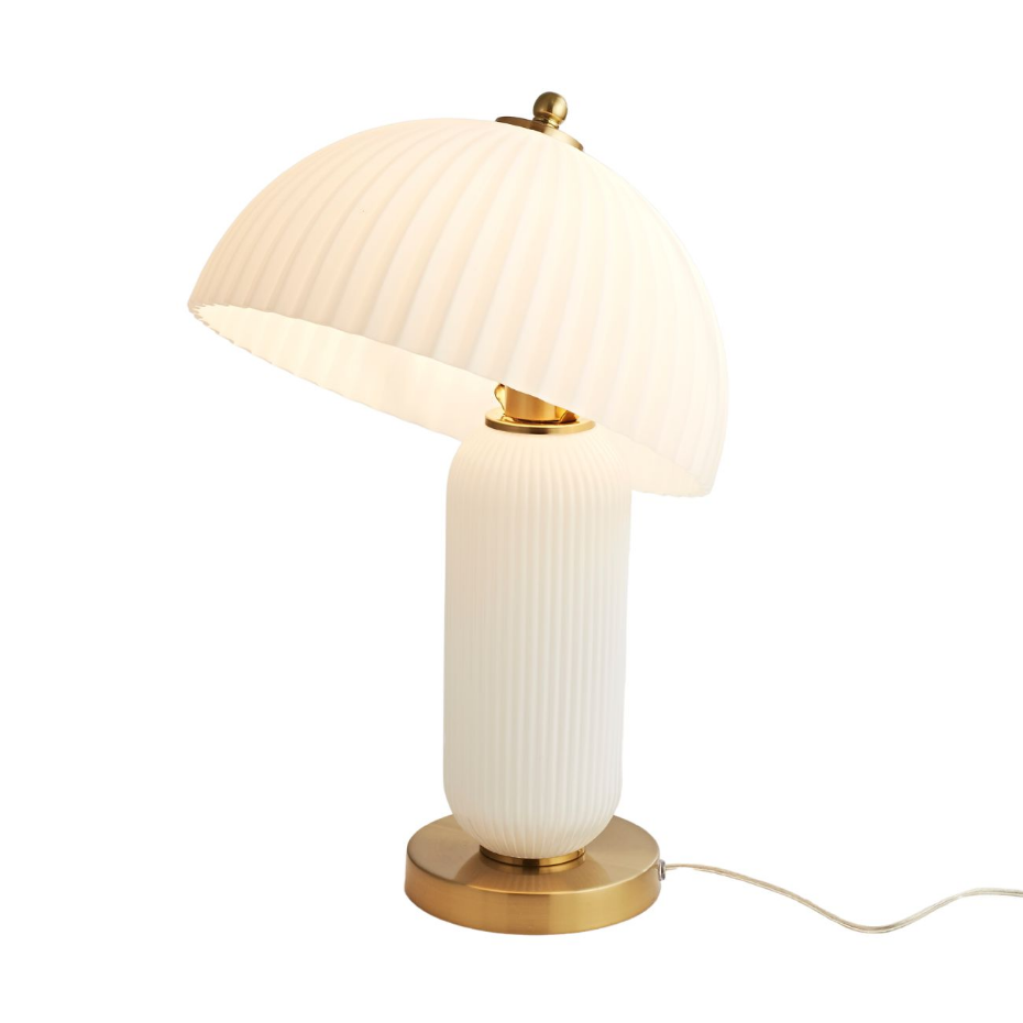 Lampe à poser vintage en verre - ADALINE