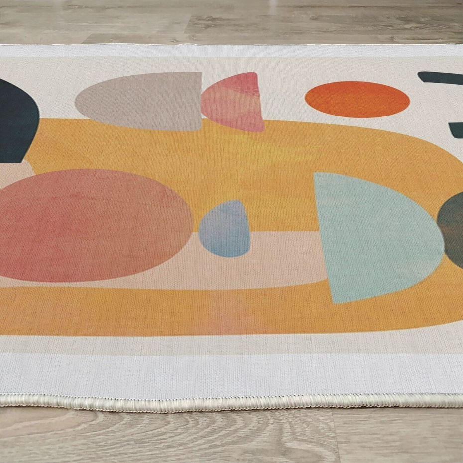 Tapis écru à motifs - WOOPAMUK