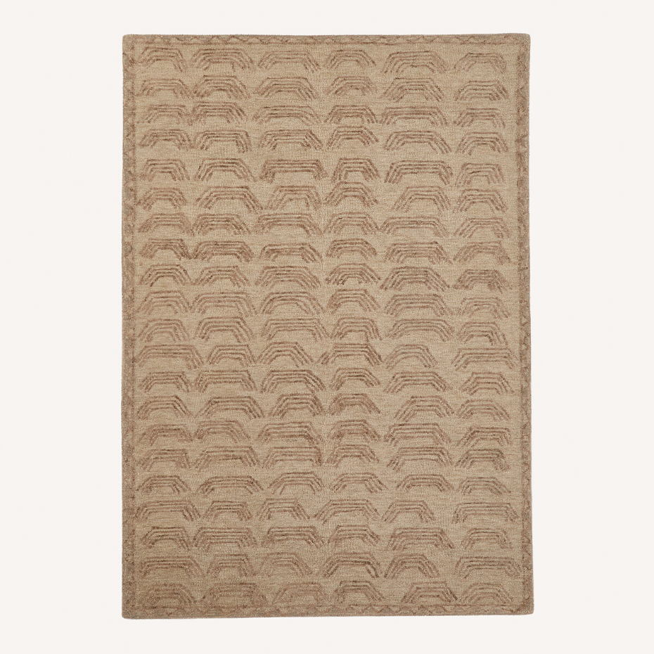 Tapis tufté main, en pure laine, Ethnos