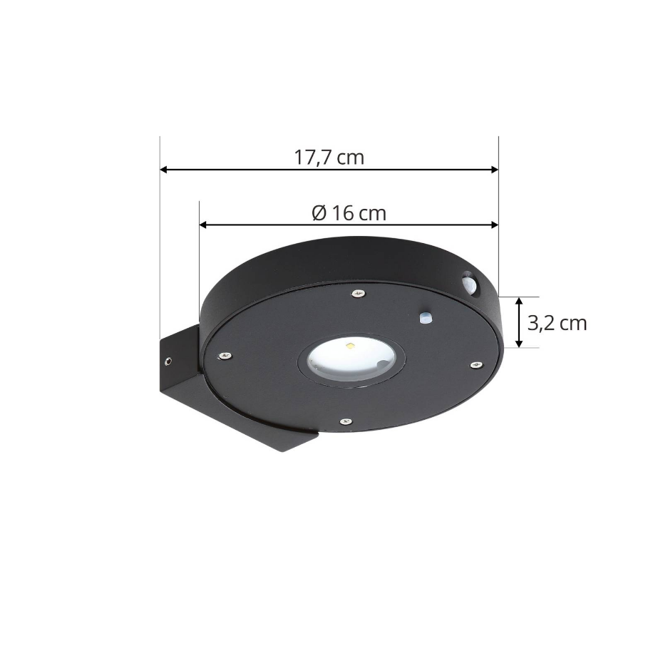 Lampe solaire extérieure en aluminiumLED