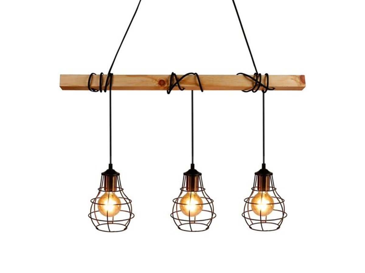 Suspension En Bois Et Métal Indus