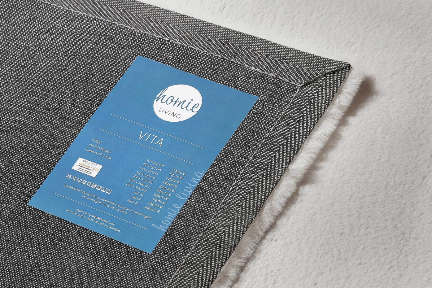Tapis salon très douillet en microfibre ,  Vita