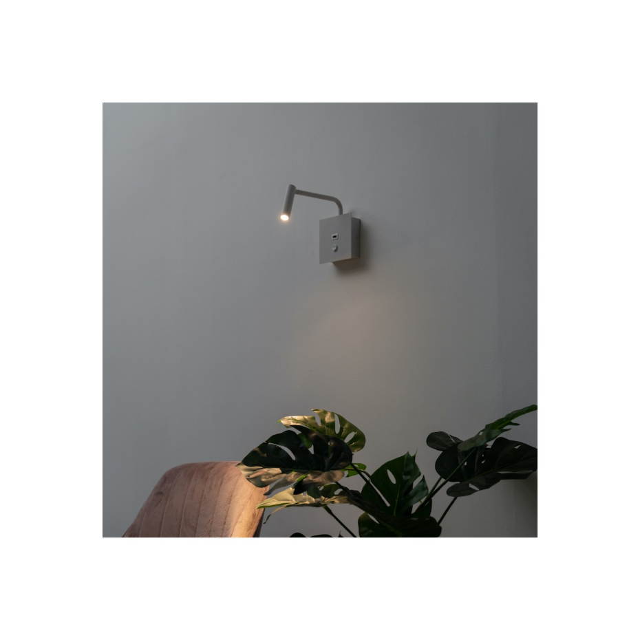 Liseuse murale LED USB intégrée - MIAMI
