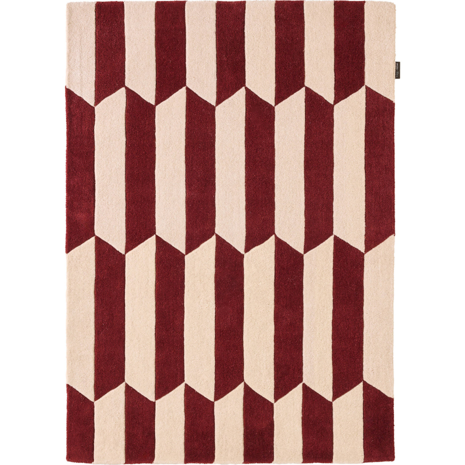 Tapis rectangulaire en laine et coton