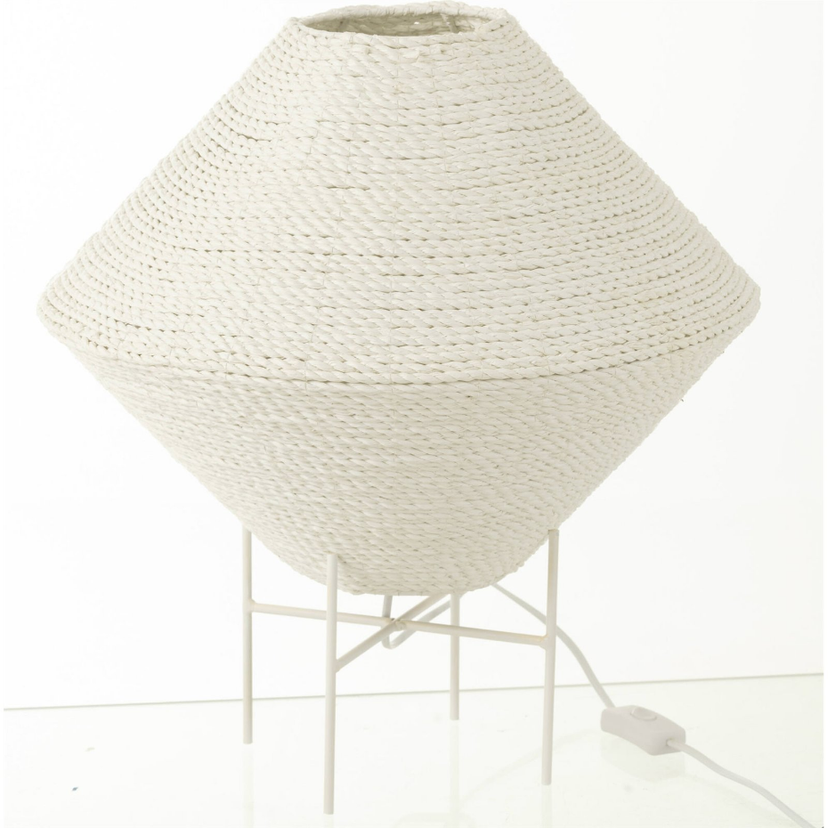 Suspension ronde en raphia forme soucoupe