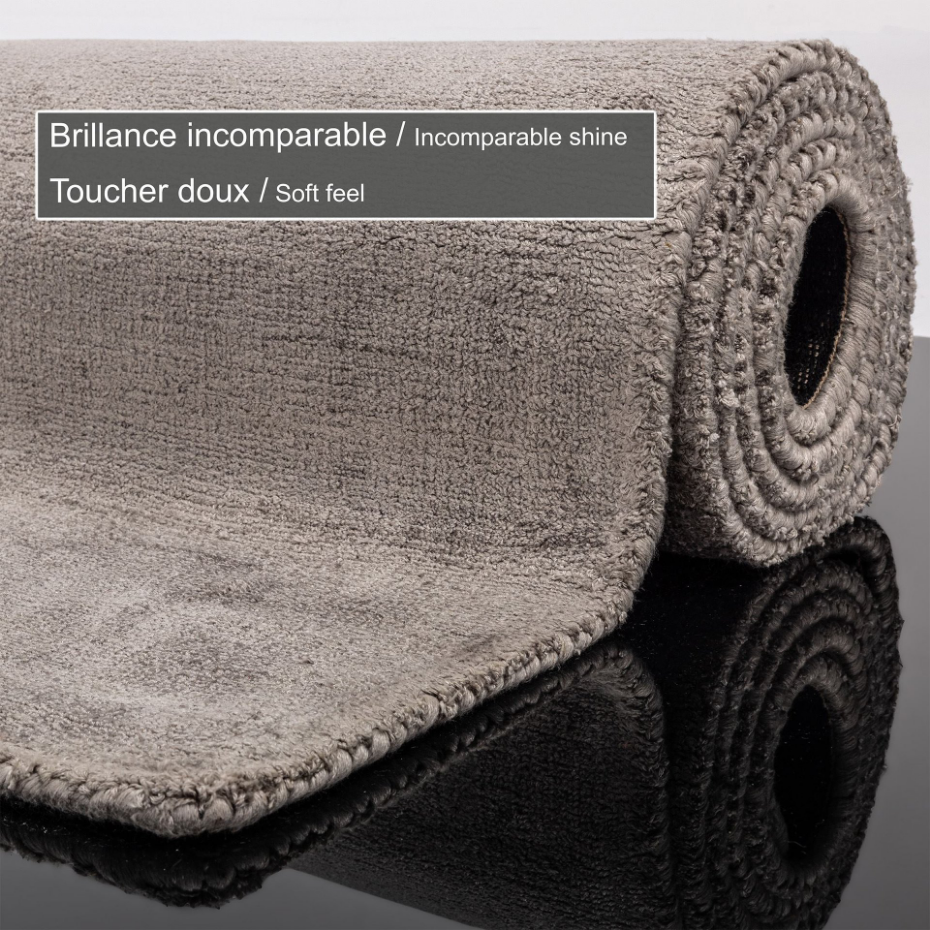 Tapis en viscose brillant tissé main - Star