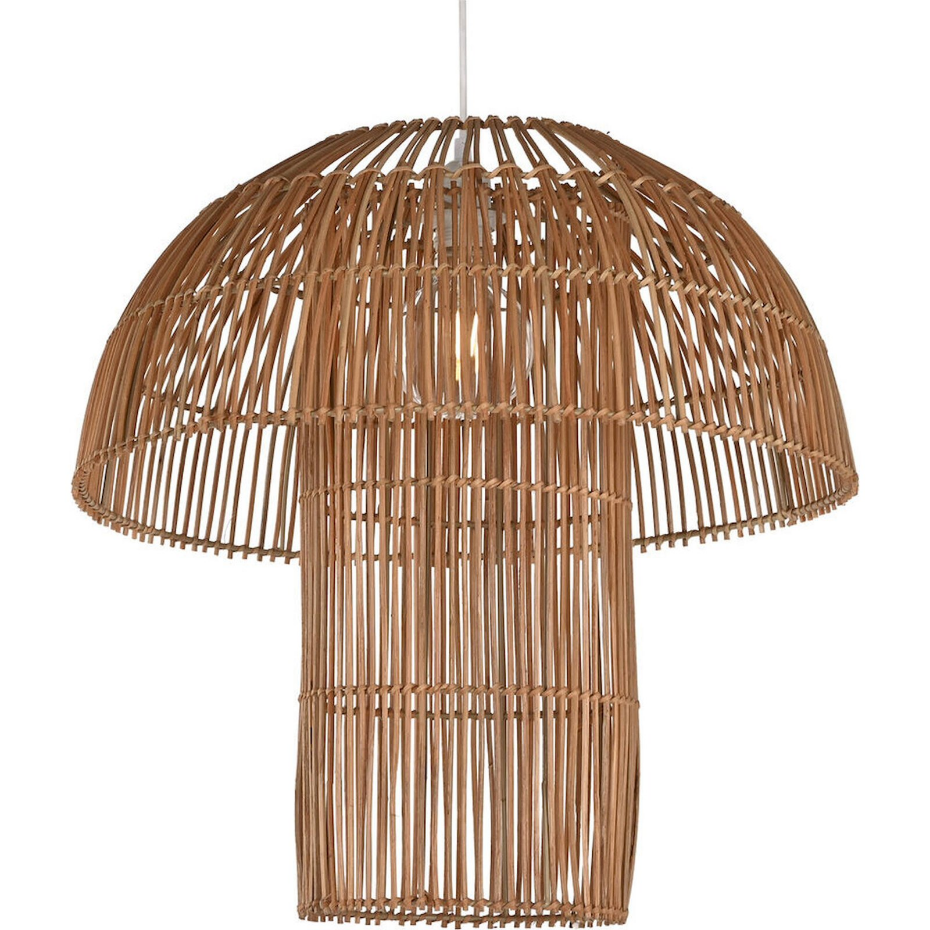 Suspension en rotin forme champignon Urban