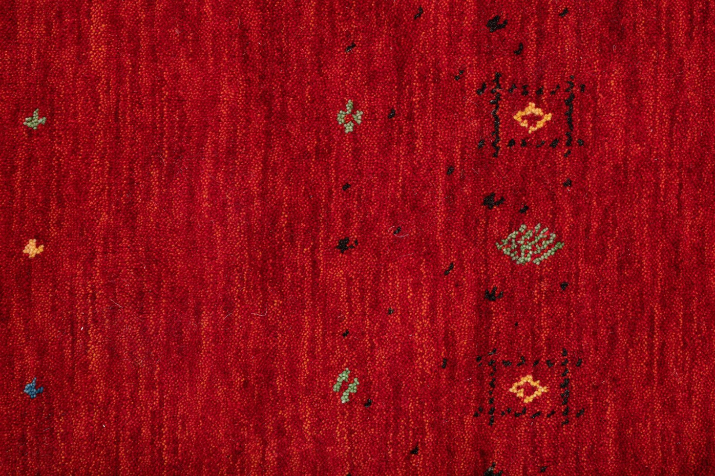 Tapis salon gabbeh Lori Dream Gold tissé main