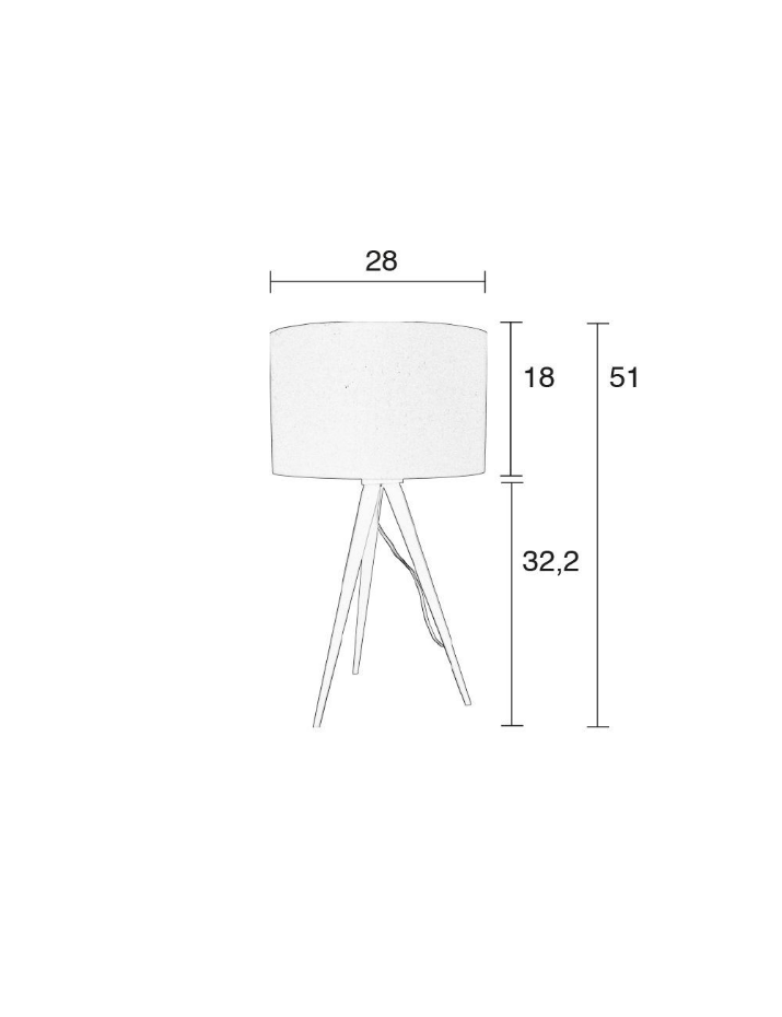 Lampe design en métal , TRIPOD