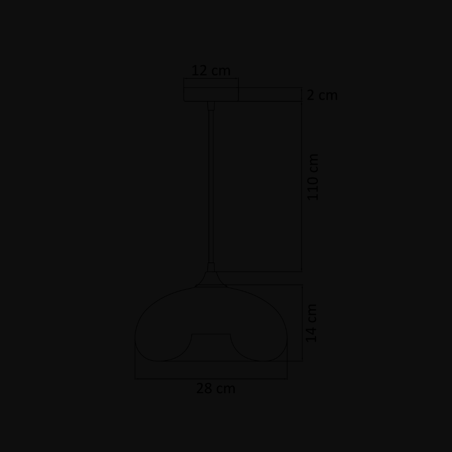 Suspension design en verre - ELLIPSE