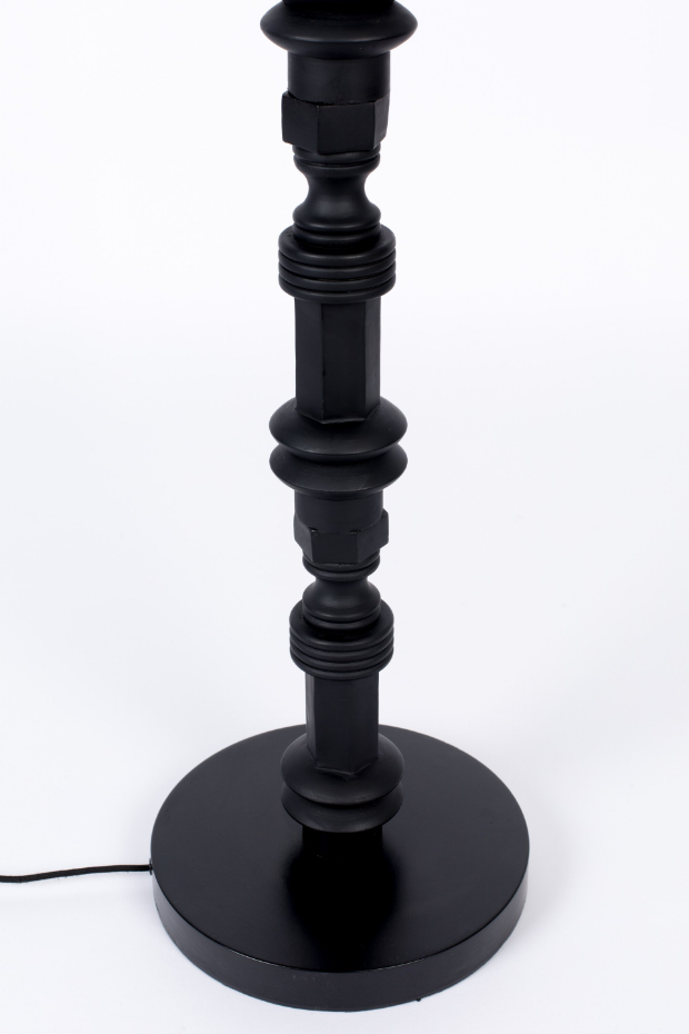 Lampadaire design en bois baroque, TOTEM DESK