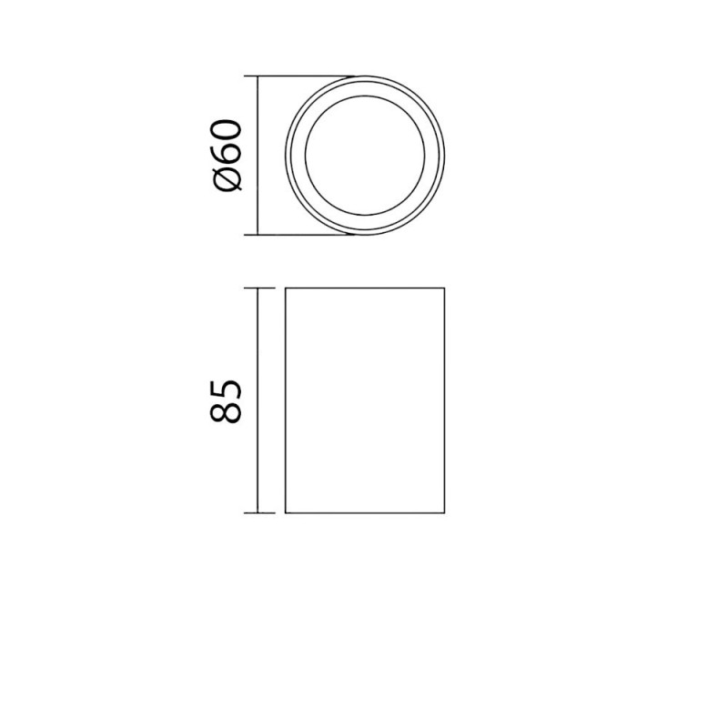 Plafonnier spot blanc salle de bain IP44 Galileo