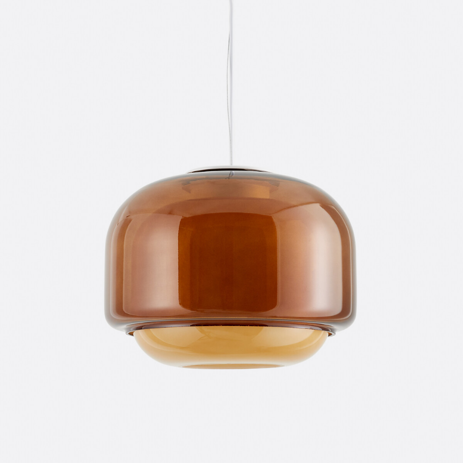 Suspension en verre coloré Ø30,5 cm, KINOKO