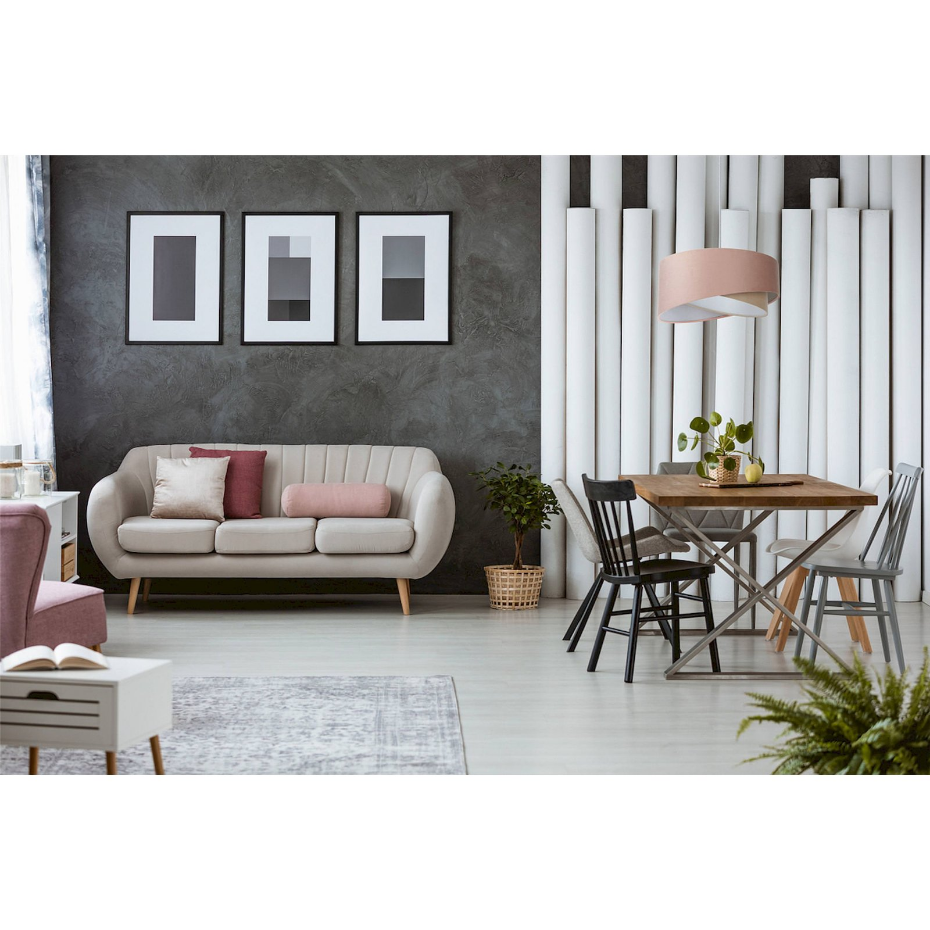 Suspension ronde en velours lumière douce Jasmin bebe