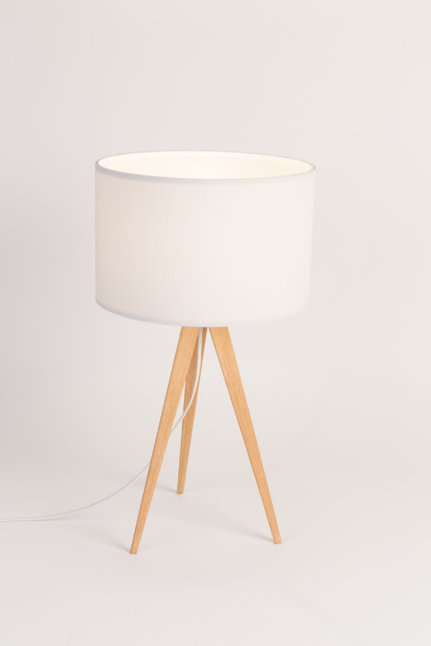 Lampe À Poser Tripod Wood Mini