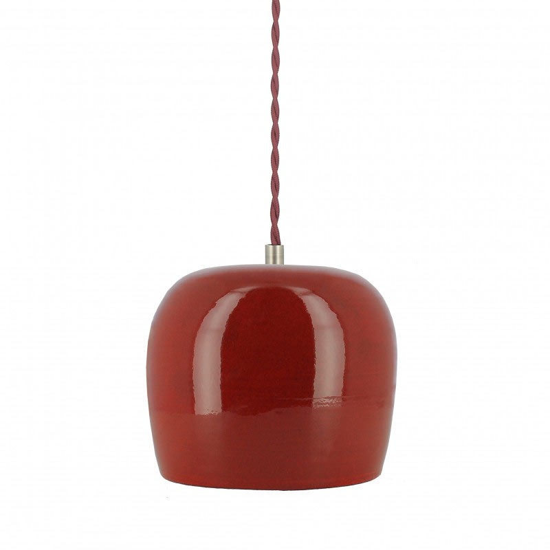 Suspension Marcel Céramique Rouge