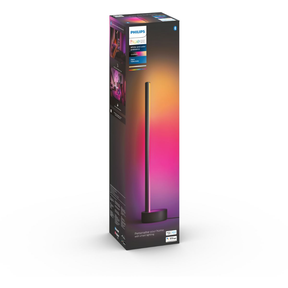 Lampe connectée Gradient Signe noir White&Color Ambiance