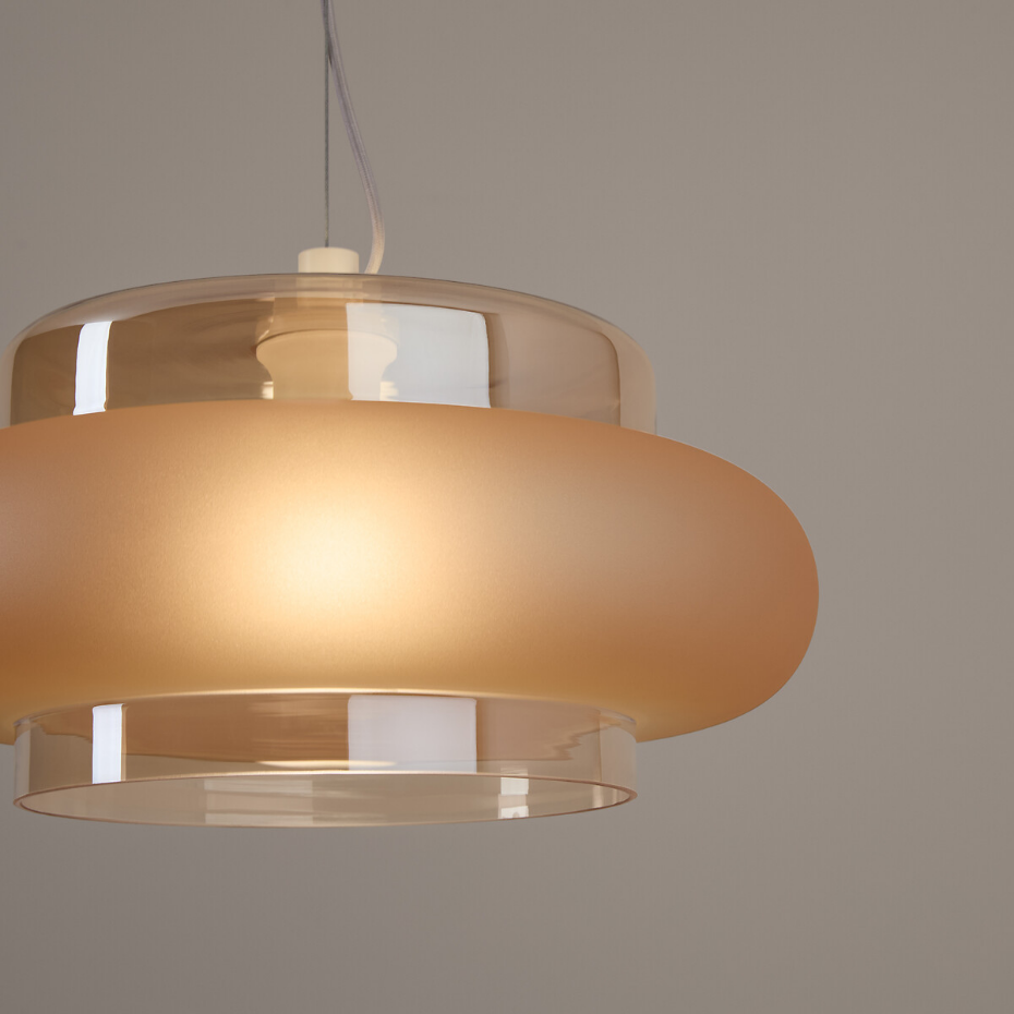 Suspension en verre coloré Ø40 cm, Triana