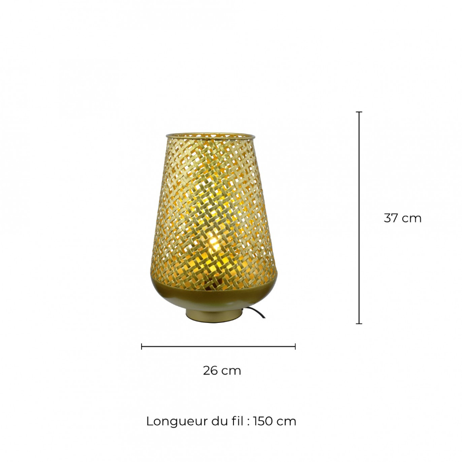 Lampe à poser en métal moyen modèle, TANIS
