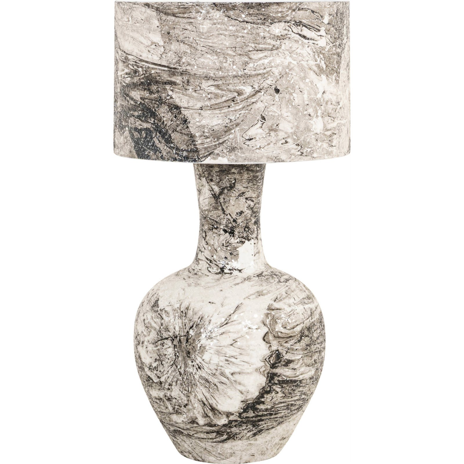 Lampe de table en fer forme organique sculpturale