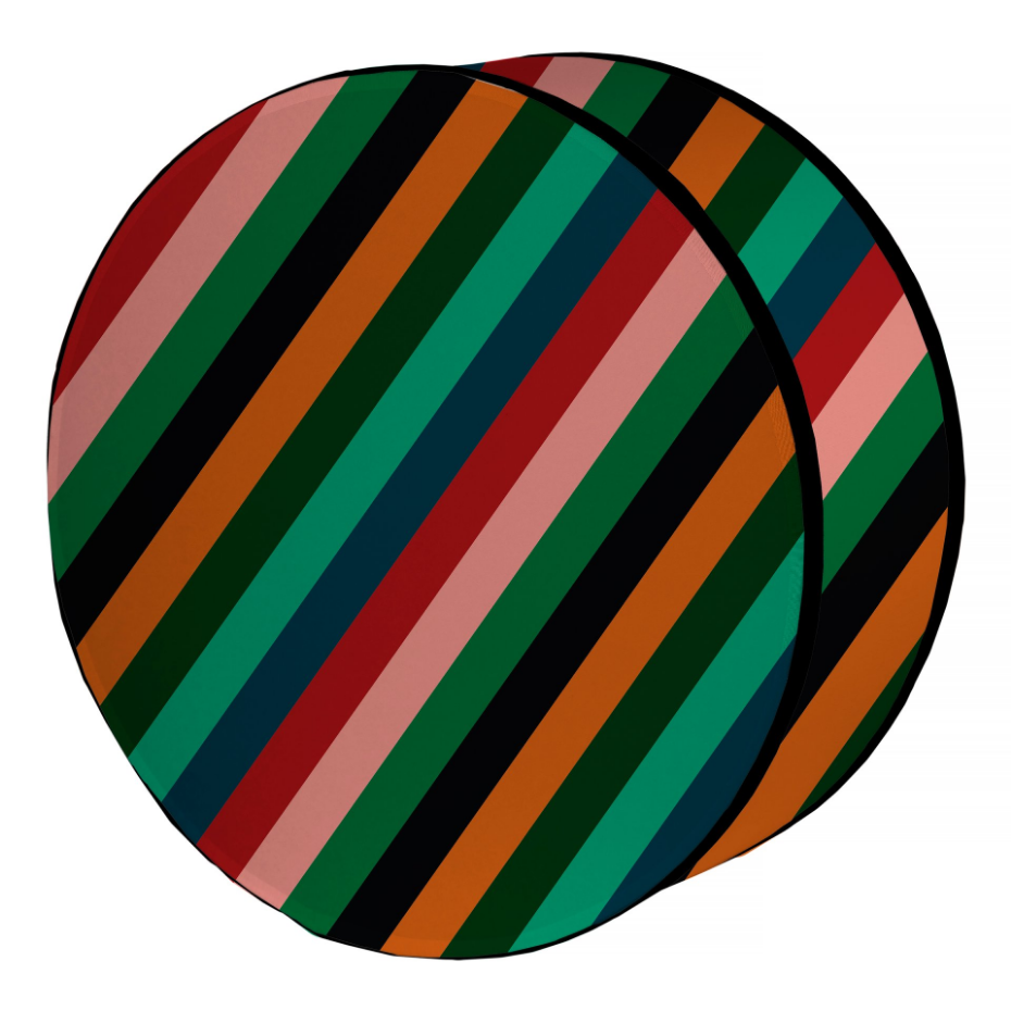 Abat-jour rond en velours pour applique murale MILLER