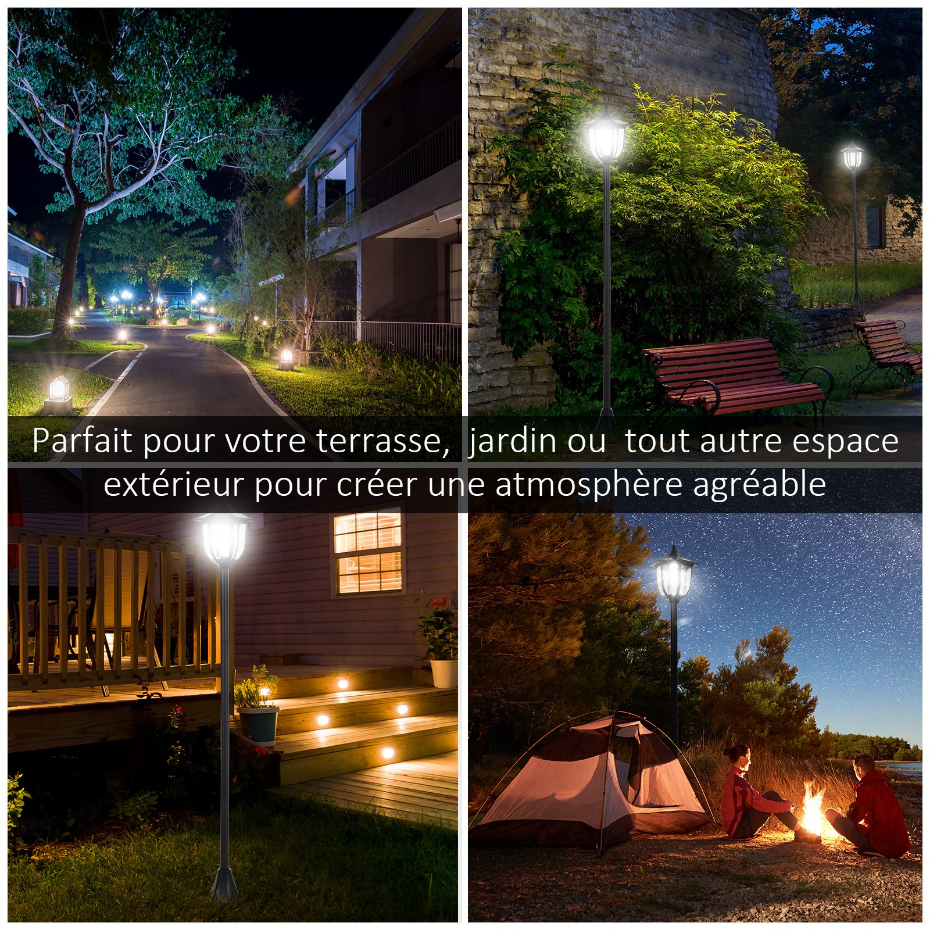 Luminaire extérieur solaire