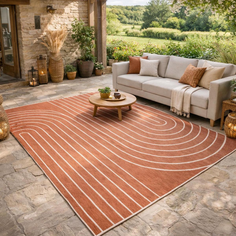 Tapis extérieur, kilim reversible LYN2 V REVERSIBLE