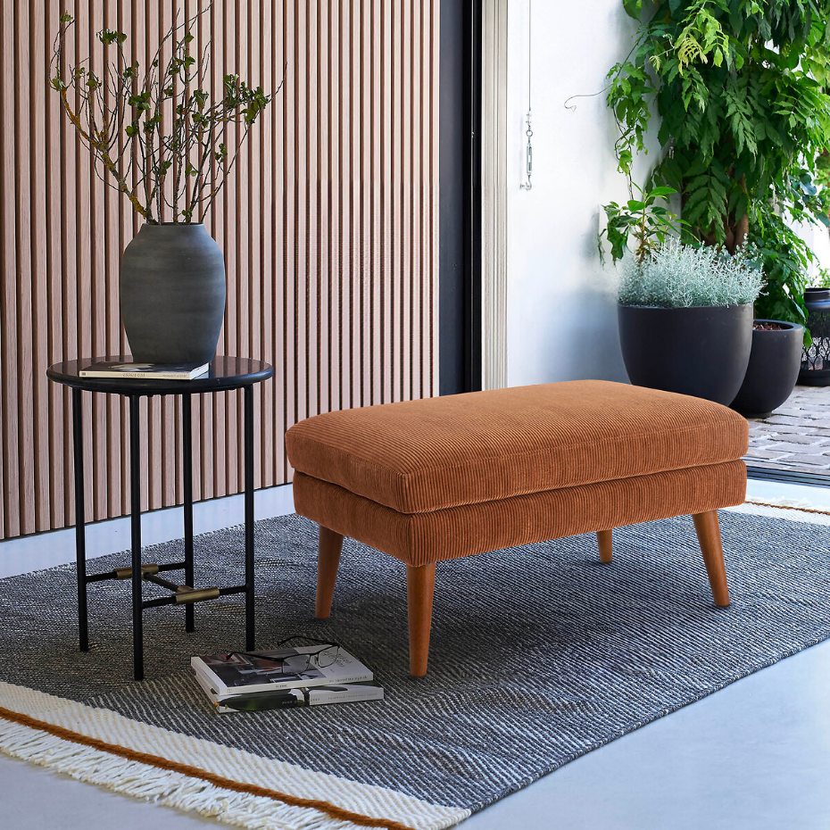 Pouf velours côtelé, Séméon