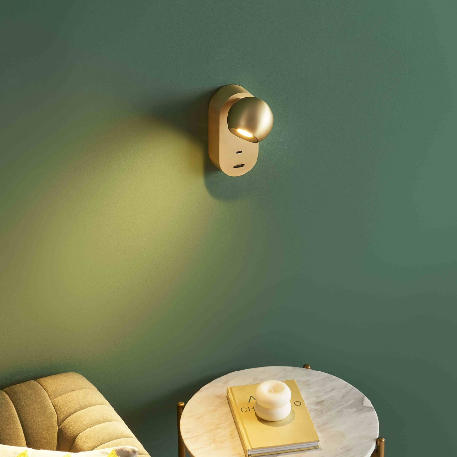 Applique LED chic avec port USB-C - YVAN
