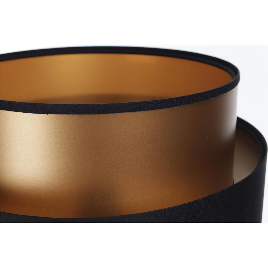 Lampe à poser ronde en PVC effet cuivre intérieur brillant Duo ellegant