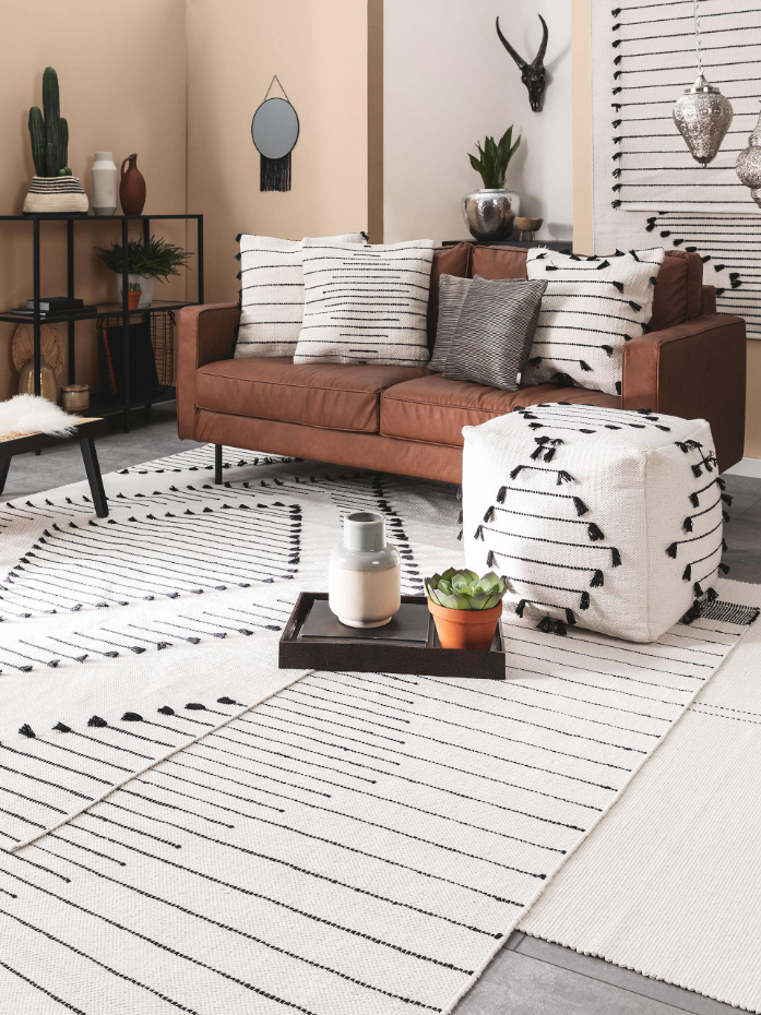 Tapis en coton tissé main BO