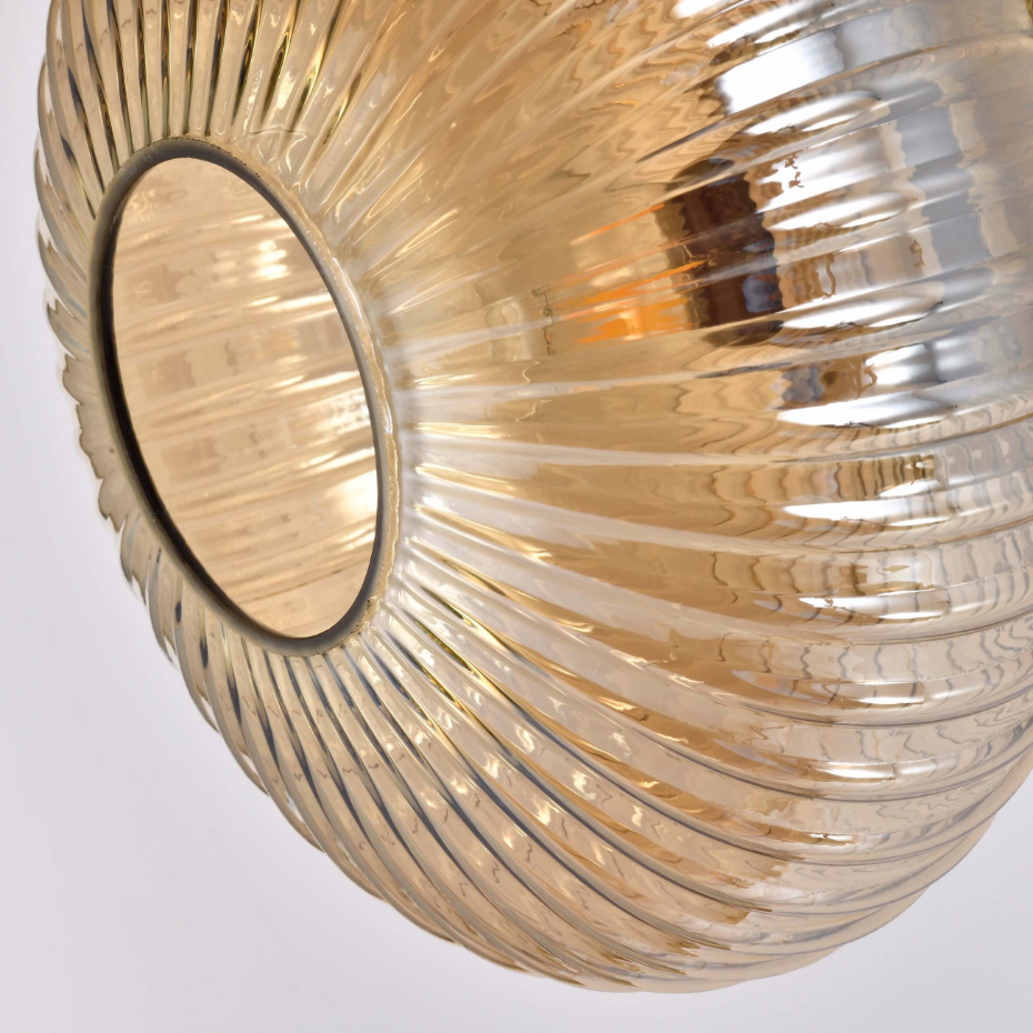 Applique ou spot en verre strié - AMBRINE