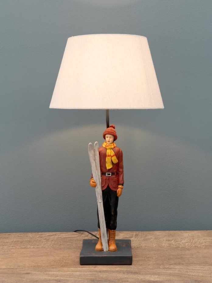 Lampe à poser en résine SKIEUR