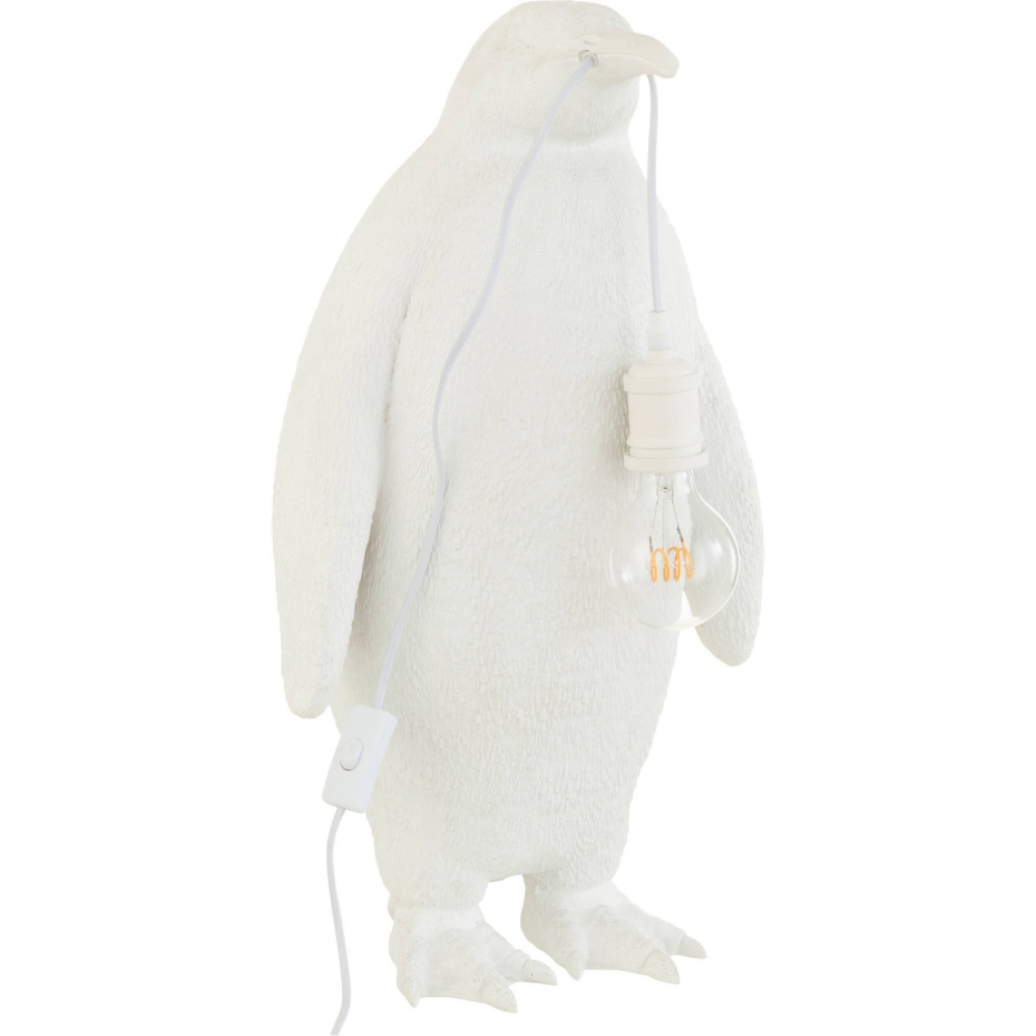 Lampe pingouin en résine format organique