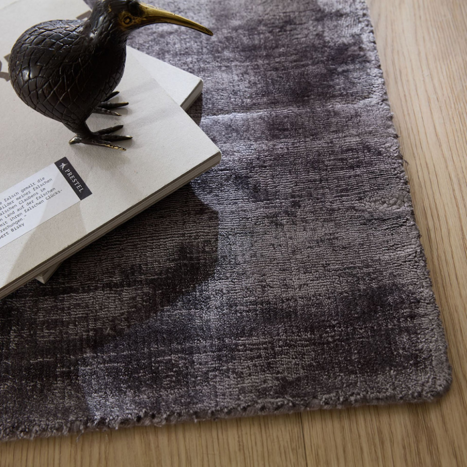 Tapis en viscose brillant tissé main - Star