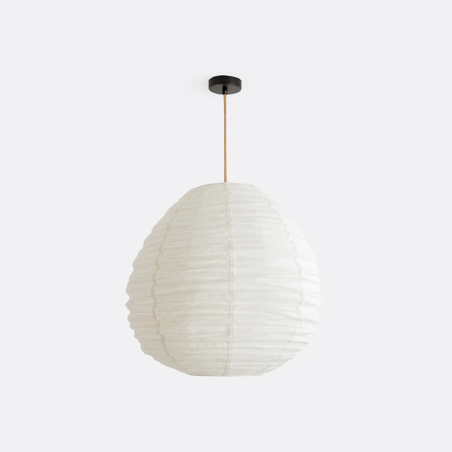 Suspension boule en toile de jute Ø55 cm, Robia