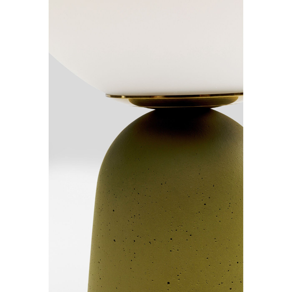Lampe en verre et ciment, BOLLIE