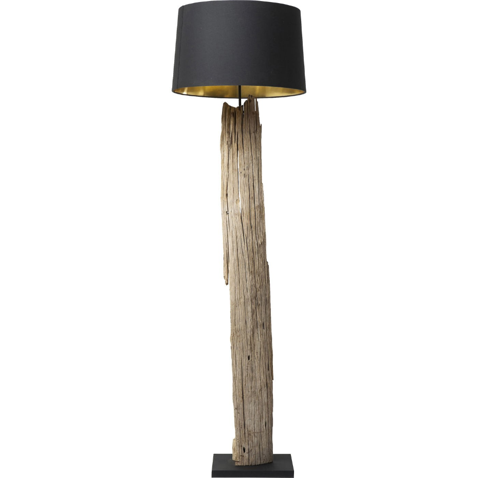 Lampadaire en bois flotté et coton, NATURE STRAIGHT