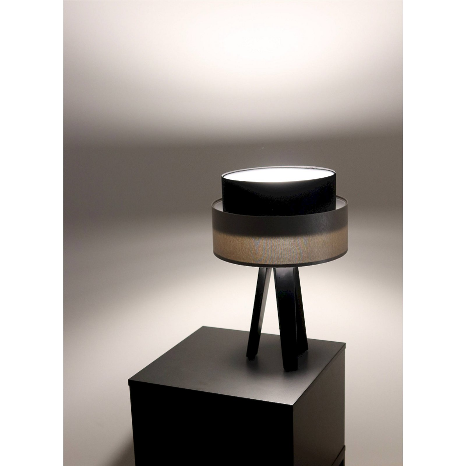 Lampe à poser ronde en PVC Duo ellegant