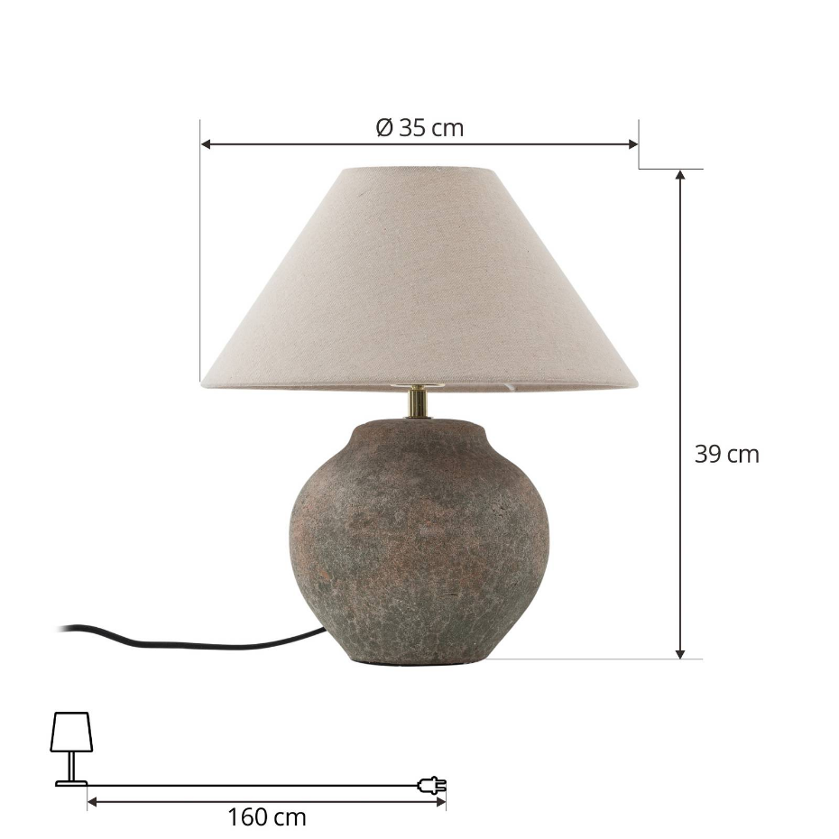 Lampe à poser en céramique scandinave