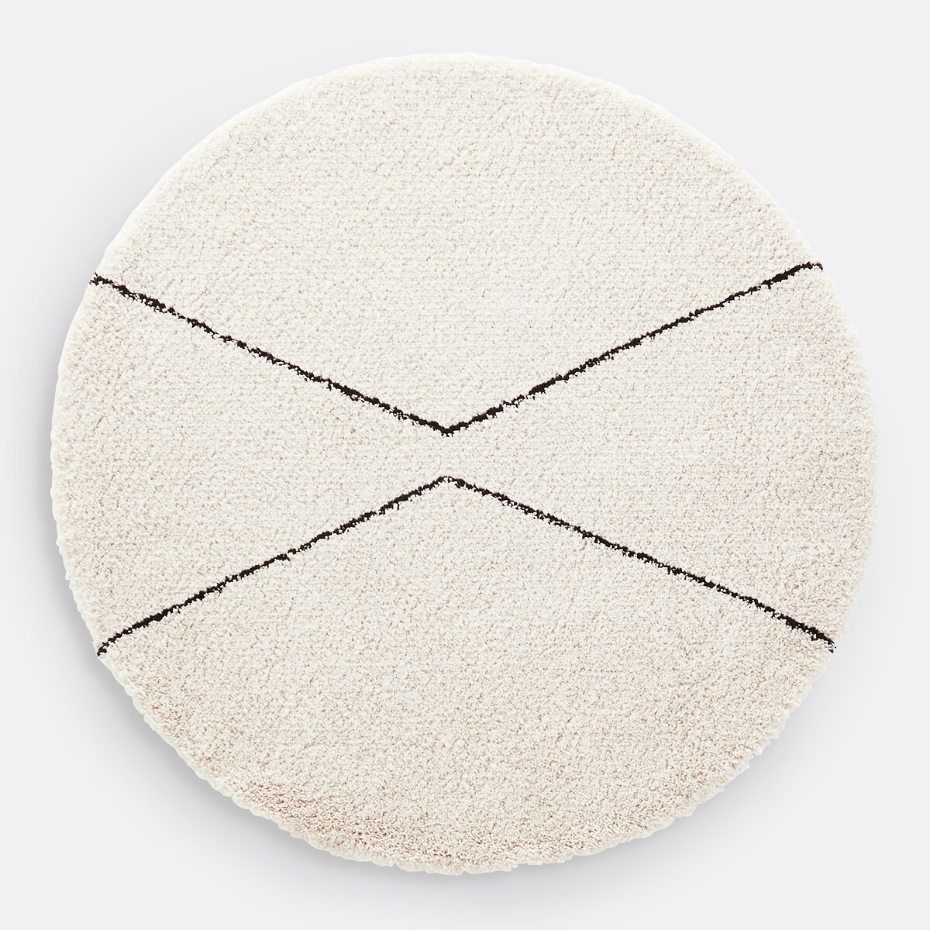 Tapis rond style berbère, Luna