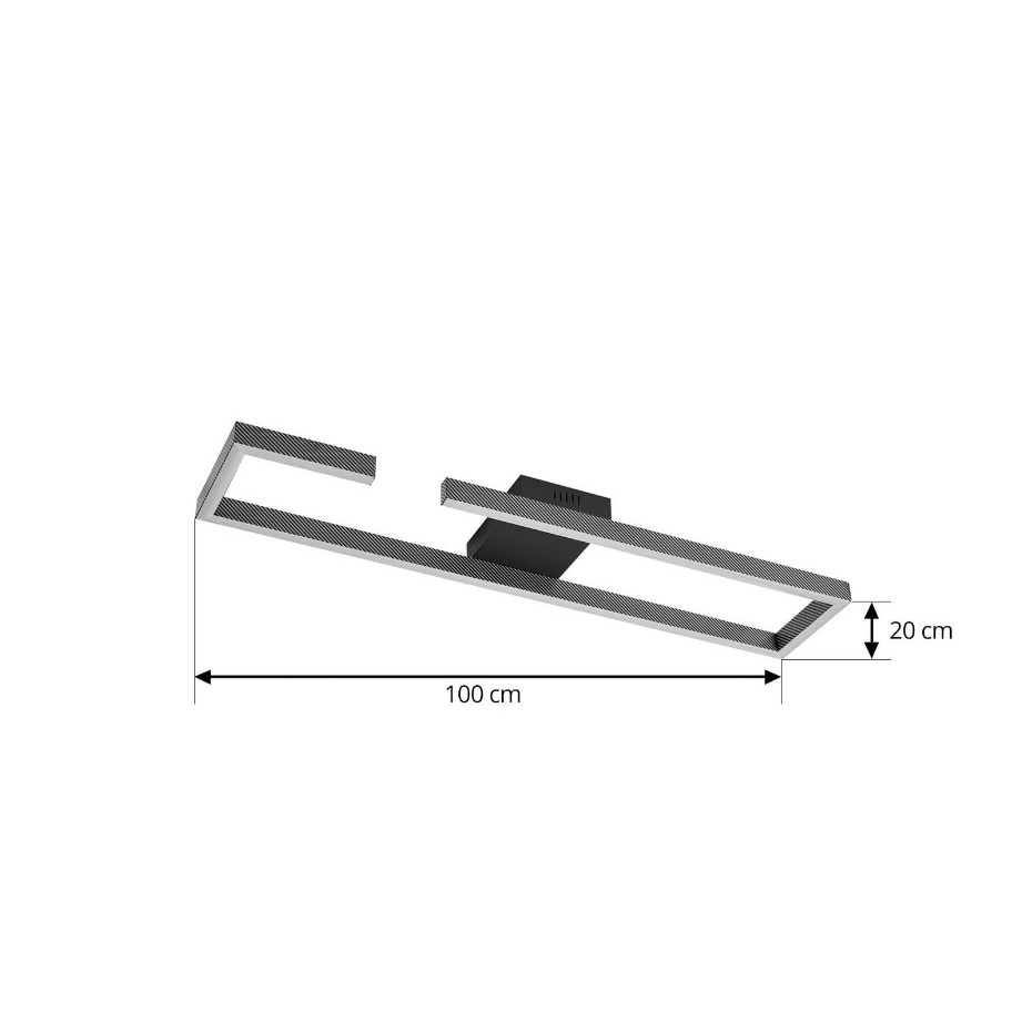 Plafonnier en aluminium moderneLED, Yvor